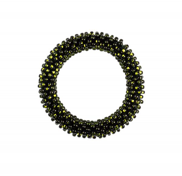 Dunkles Olivgrün mit Glitzereinzug, 12mm