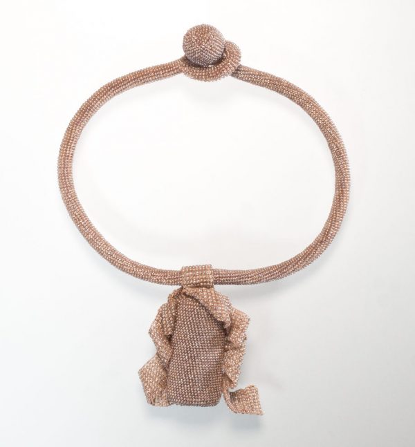 Aufwendiges Collier in mauve – Bild 4